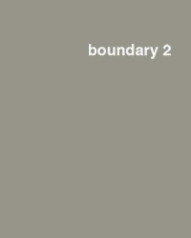 Couverture de Boundary 2: An International Journal of Literature and Culture