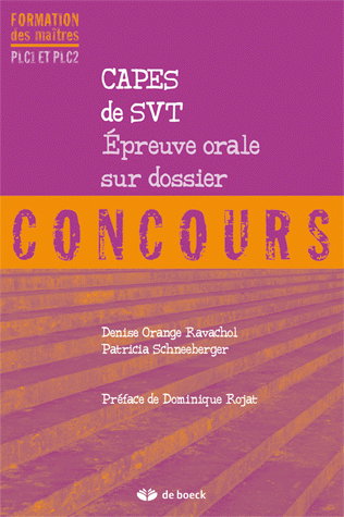 Capes de SVT : épreuve orale sur dossier, concours : PLC1 et PLC2