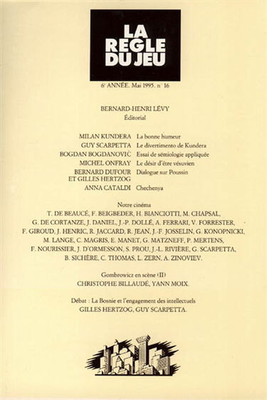 Règle du jeu (La), n° 16. Notre cinéma