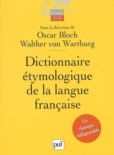 Dictionnaire étymologique de la langue française