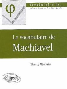 Le vocabulaire de Machiavel