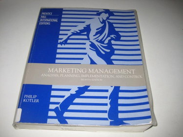 Couverture de Marketing Management: Analysis, Planning, Implementation and Control par Philip Kotler
