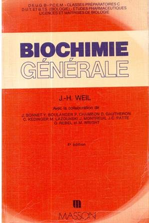 Biochimie générale : DEUG B, P.C.E.M., licences et maîtrises... DUT et B.T.S