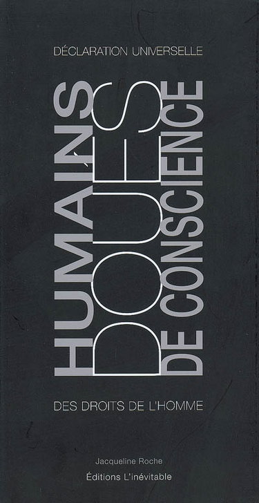 Couverture de Humains doués de conscience : Déclaration universelle des droits de l'homme