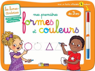 Mes premières formes et couleurs sur une ardoise, dès 3 ans