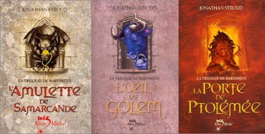 Couverture de La trilogie des Bartiméus (complet en 3 tomes : L'amulette de Samarcande, L'oeil du Golem, La porte de Ptolémée) par Jonathan Stroud