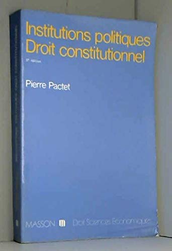 Institutions politiques, droit constitutionnel