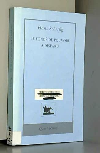 Le Fondé de pouvoir a disparu