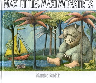 Couverture de Max et les maximonstres de Sendak (1973) Relié