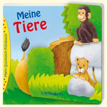 Couverture de Meine Tiere: Mein Guckloch-Fühlbuch. Ab 18 Monaten