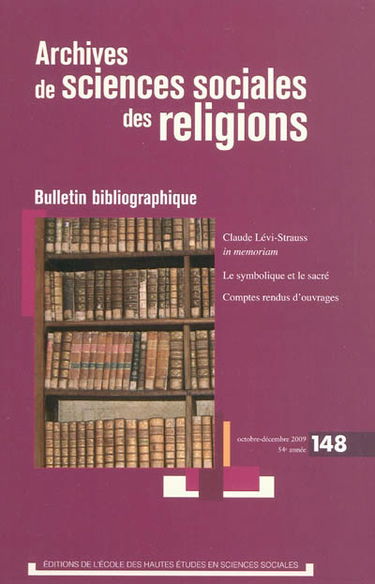 Archives de sciences sociales des religions, n° 148