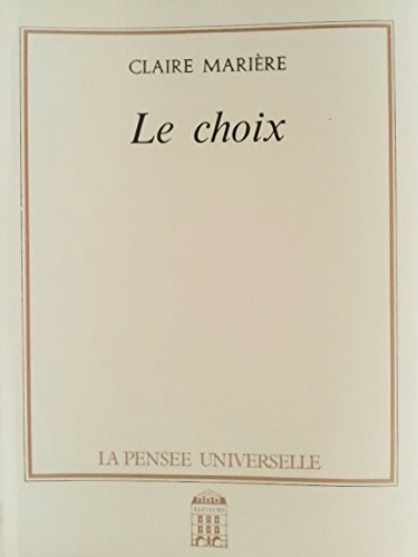Couverture de Le Choix