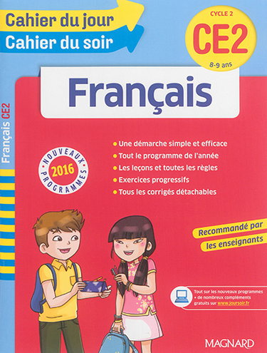Couverture de Français CE2, cycle 2, 8-9 ans : nouveaux programmes 2016