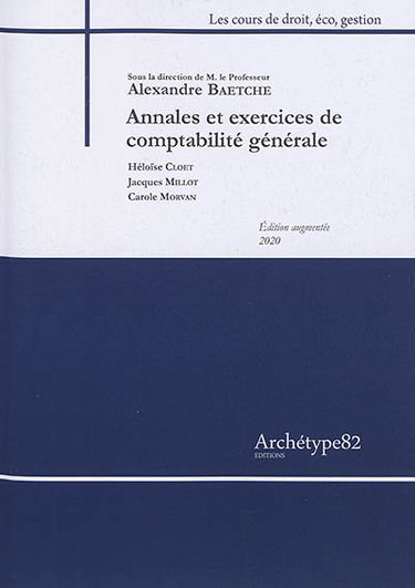 Annales et exercices de comptabilité générale