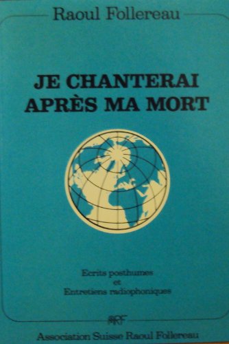 Couverture de Je chanterai après ma mort