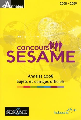 Couverture de Annales concours Sésame par Collectif