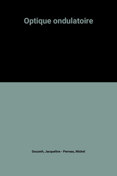 Optique ondulatoire