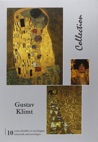 (pvc) - 9,50e - pochette 10 cartes gustav klimt: + 10 ENVELOPPES