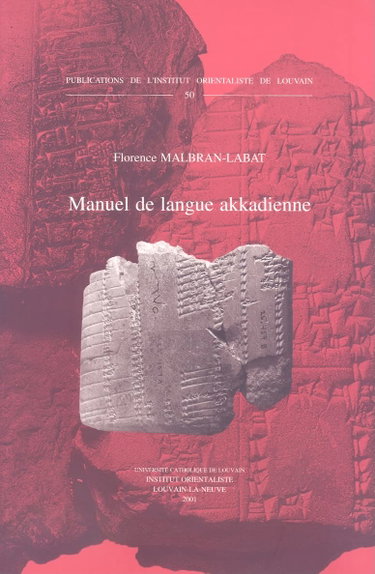 Couverture de Manuel de langue akkadienne