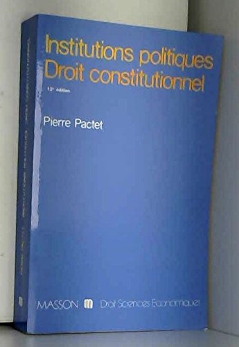 Institutions politiques, droit constitutionnel