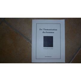 De l'humanisation des hommes , lecture profane de la Genèse