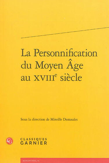 La personnification du Moyen Age au XVIIIe siècle