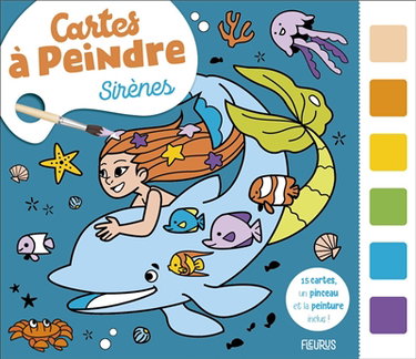 Couverture de Sirènes : cartes à peindre