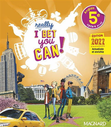 Couverture de I really bet you can! Anglais 5e, cycle 4, A1-A2