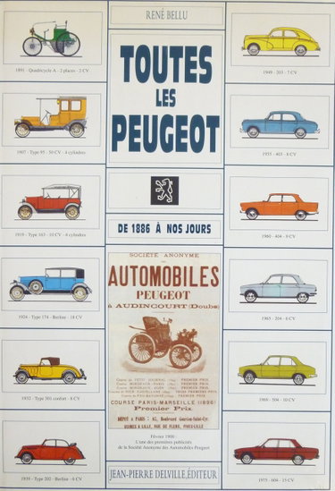 Couverture de Toutes les Peugeot, des origines à nos jours