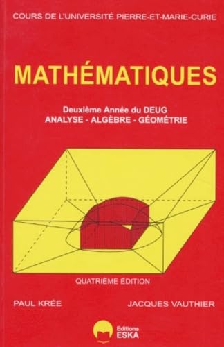 Couverture de Mathématiques, DEUG 2e année. Algèbre, analyse, géométrie