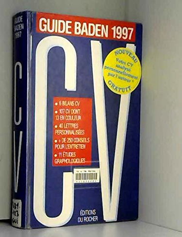 Guide Baden 1997: CV, 6 bilans CV, 106 CV dont 13 en couleur...