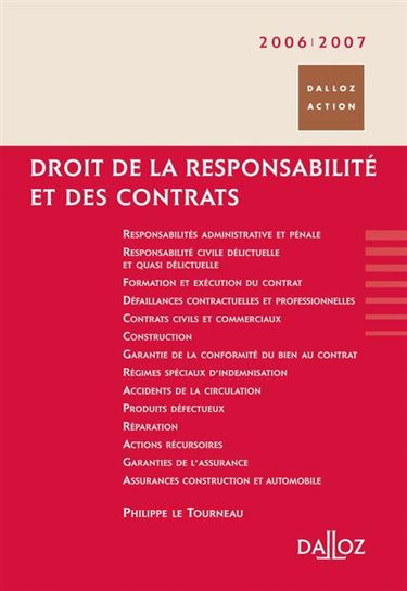 Droit de la responsabilité et des contrats