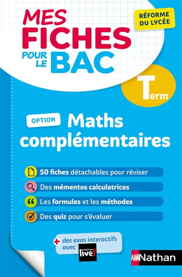 Maths complémentaires terminale : réforme du lycée