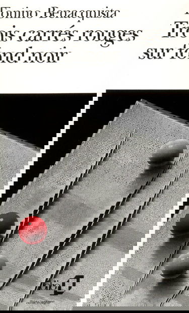 Trois carrés rouges sur fond noir