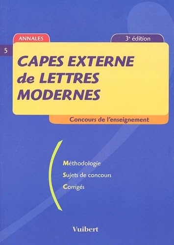 Capes externe de lettres modernes