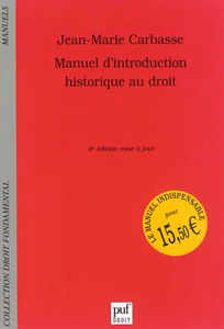 Manuel d'introduction historique au droit