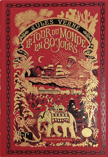 Couverture de Le tour du monde en 80 jours par Jules Verne