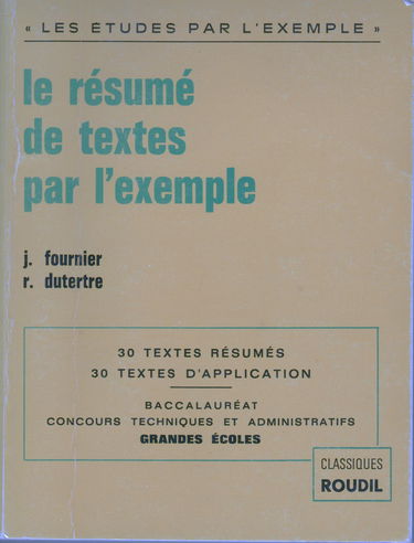 Le Résumé de textes par l'exemple