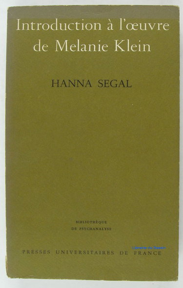 Introduction À L'oeuvre De Melanie Klein