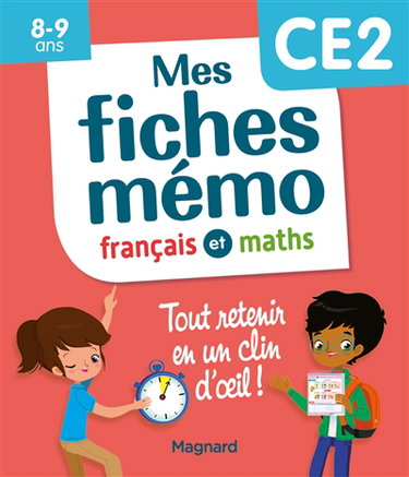 Mes fiches mémo : français et maths, CE2, 8-9 ans