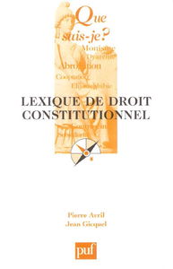 Lexique de droit constitutionnel