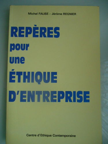 REPERES POUR UNE ETHIQUE D ENTREPRISE