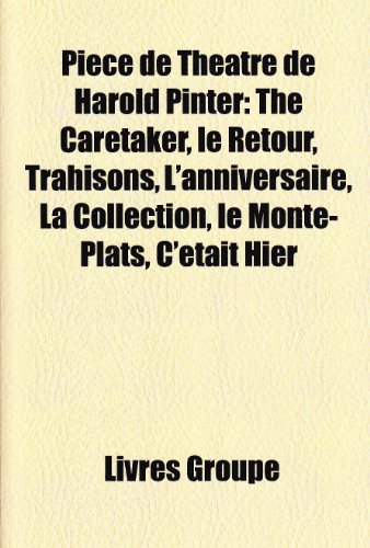 Couverture de Pice De Thtre De Harold Pinter: the C par Livres Groupe