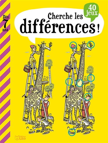 Couverture de Cherche les différences ! : 40 jeux