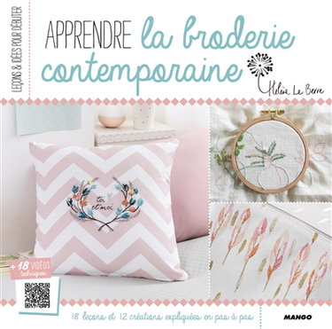 Couverture de Apprendre la broderie contemporaine : 16 leçons et 12 créations expliquées en pas à pas