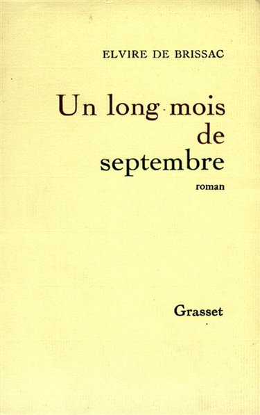 Couverture de Un long mois de septembre