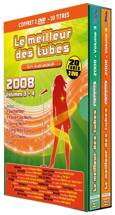 Couverture de Le Meilleur des Tubes en karaoké 2008-Vol.3 + 4