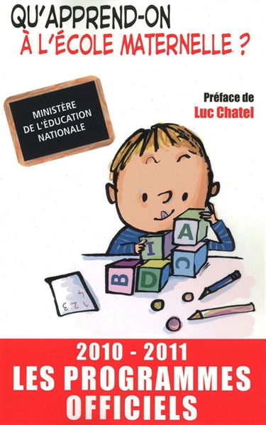 Ecole maternelle : les programmes officiels