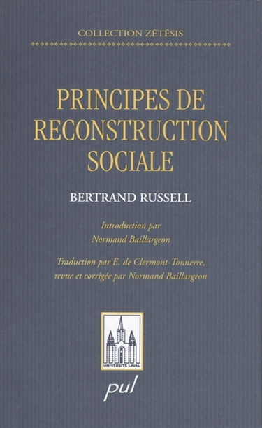 Principes de reconstruction sociale