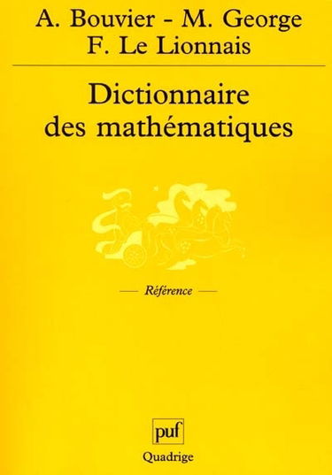 Dictionnaire des mathématiques